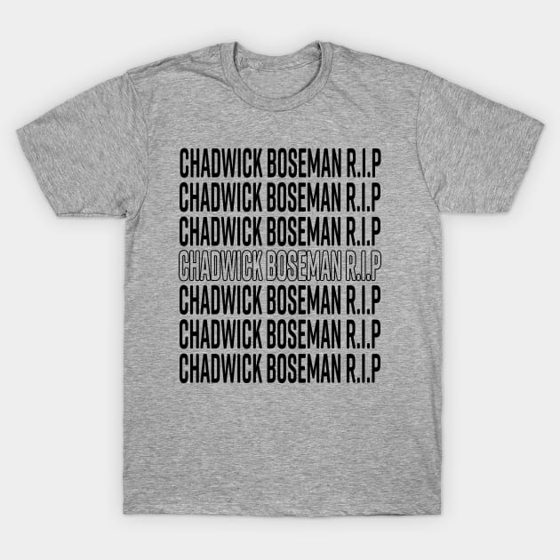 CHADWICK BOSEMAN R.I.P - BLACK PANTHER - WAKANDA FOREVER T-Shirt by Redmart